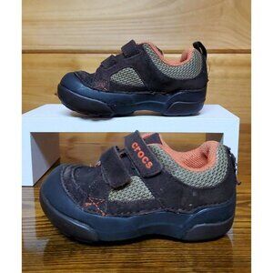 Crocs Toddler shoe size 7 Brown Running Leather